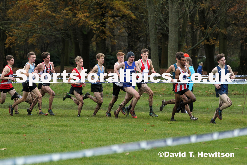 Mens under-20s, 2019 European Cross Country Trials and British Cross Challenge, Sefton Park, Liverpool.  Photo: David T. Hewitson/Sports for All Pics